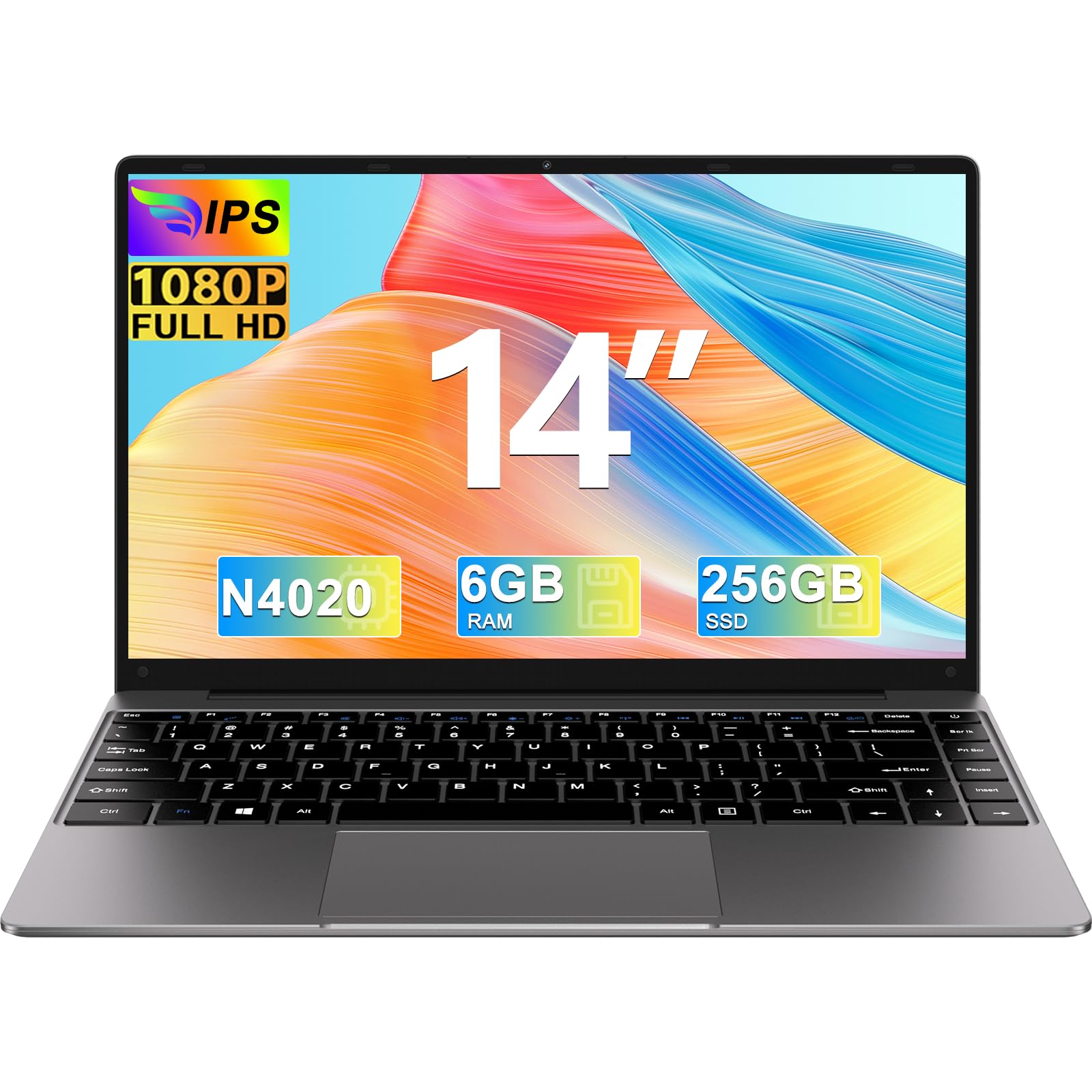 2025 Laptop Computer 14 Inch Win 11 256GB SSD Up to 1TB SSD Expand